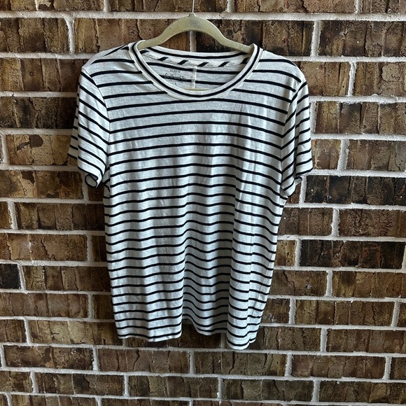 J. Crew Dresses & Skirts - J. Crew Striped T-Shirt - Black and White